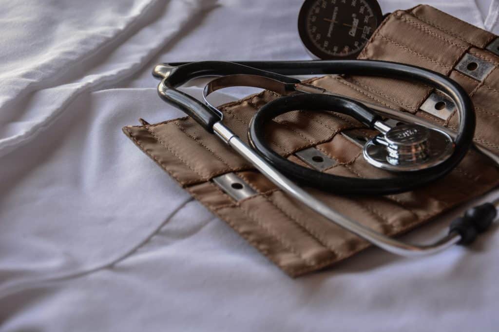 stethoscope on table